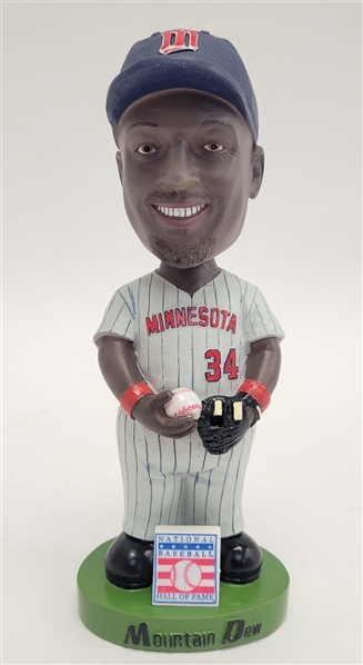 Kirby Puckett Minnesota Twins Bobblehead w/ Autographed Bobblehead Day Card Beckett LOA