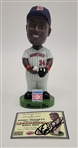 Kirby Puckett Minnesota Twins Bobblehead w/ Autographed Bobblehead Day Card Beckett LOA