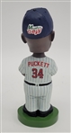 Kirby Puckett Minnesota Twins Bobblehead w/ Autographed Bobblehead Day Card Beckett LOA