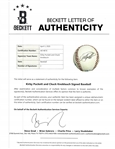 Kirby Puckett & Chuck Knoblauch Dual Autographed OAL Baseball w/ Beckett LOA