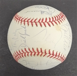 1995 Minnesota Twins Team Signed OAL Baseball w/ Puckett Beckett LOA