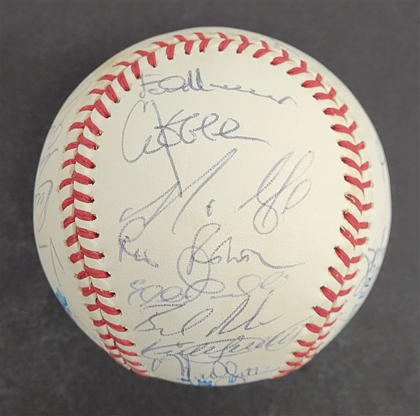 1995 Minnesota Twins Team Signed OAL Baseball w/ Puckett Beckett LOA