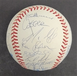 1995 Minnesota Twins Team Signed OAL Baseball w/ Puckett Beckett LOA