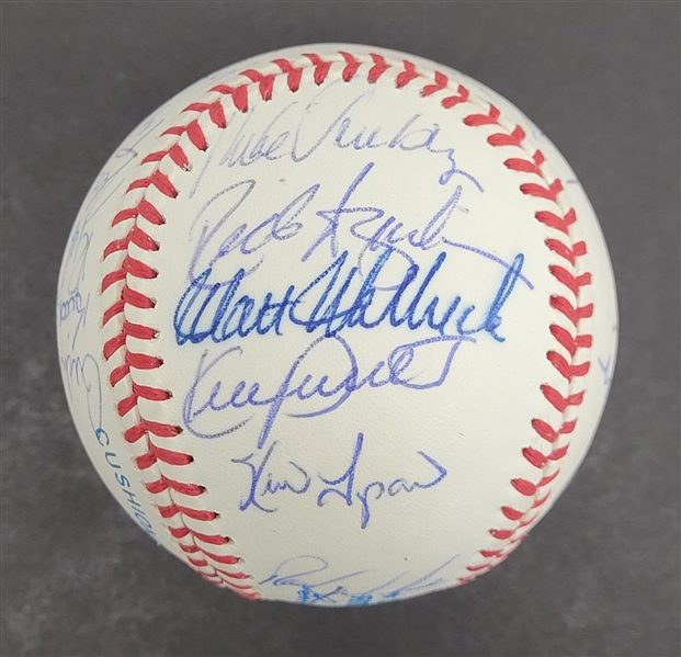 1994 Minnesota Twins Team Signed OAL Baseball w/ Puckett Beckett LOA
