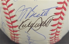 1993 Minnesota Twins Team Signed OAL Baseball w/ Puckett Beckett LOA