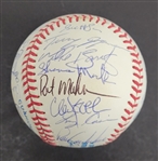 1993 Minnesota Twins Team Signed OAL Baseball w/ Puckett Beckett LOA