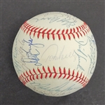 1987 Minnesota Twins World Series Champions Team Signed OAL Baseball w/ Puckett Beckett LOA