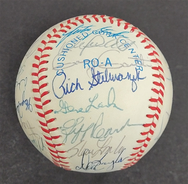 1987 Minnesota Twins World Series Champions Team Signed OAL Baseball w/ Puckett Beckett LOA