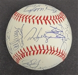 1991 Minnesota Twins World Series Champions Team Signed OAL Baseball w/ Puckett Beckett LOA