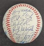 1991 Minnesota Twins World Series Champions Team Signed OAL Baseball w/ Puckett Beckett LOA