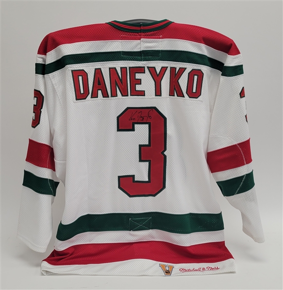 Ken Daneyko Autographed 1983-84 New Jersey Devils Mitchell & Ness Jersey Beckett