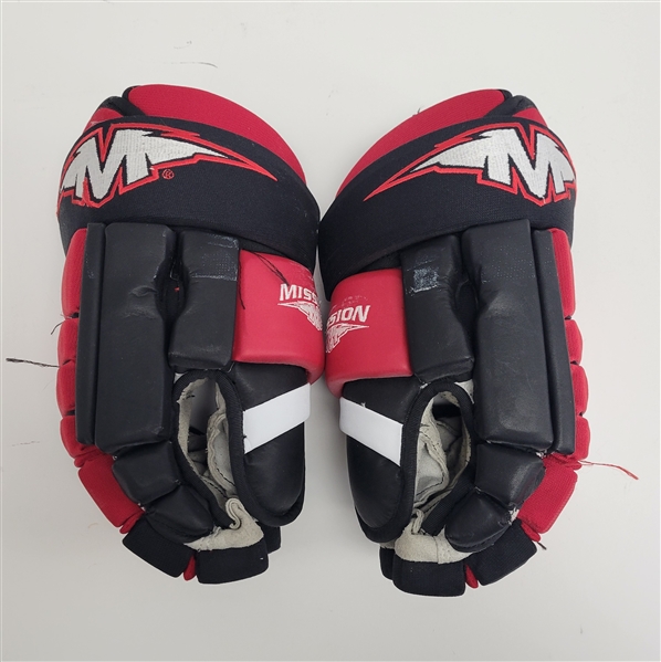 New Jersey Devils Game Used Gloves