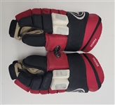 Zach Parise New Jersey Devils Game Used Gloves