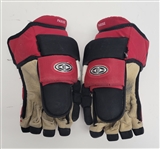 Zach Parise New Jersey Devils Game Used Gloves