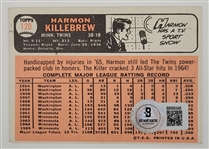 Harmon Killebrew Autographed 1966 Topps #120 Baseball Card Beckett