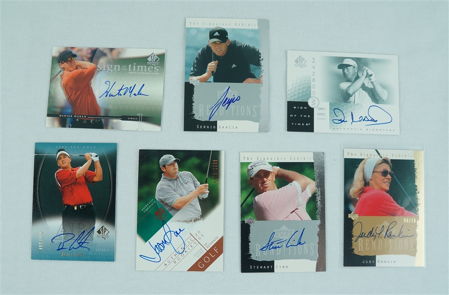PGA Collection of Autographed & Game Used Golf Cards w/ Sergio Garcia