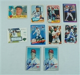 Collection of 10 Autographed Baseball Cards