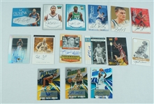 Collection of 15 Autographed Basketball Insert Cards w/ Fleer SkyBox