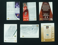 Collection of 5 Autographed Basketball Insert Cards w/ Exquisite Collection