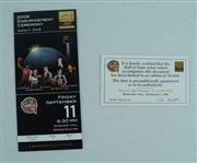 Michael Jordan 2009 NBA Hall of Fame Enshrinement Ticket