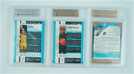 2003-04 Bowman Chrome X-Fractor & Gold Refractor Basketball Cards BGS Graded