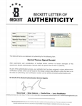 Derrick Thomas Signed Amoco Gas Receipt *From Thomas Family* w/ Beckett LOA