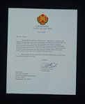 Joe Frazier Personal Letter From U.S. Army Colonel
