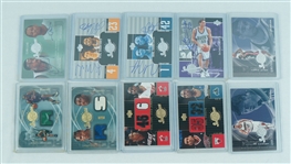2001-02 Upper Deck Inspirations Game Used & Autographed Cards w/ Vince Carter & Tracy McGrady 