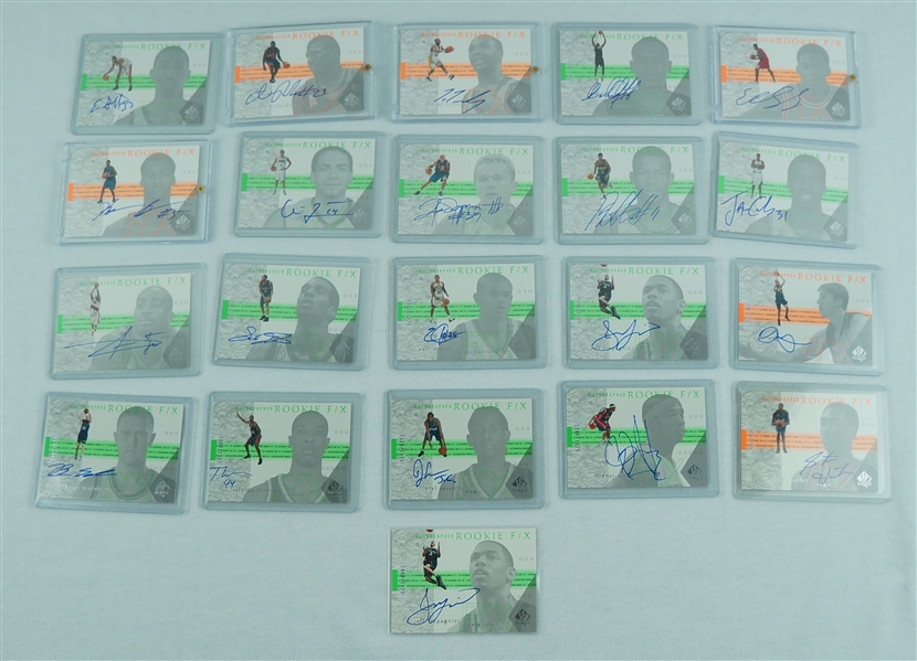 2001-02 Upper Deck SP Authentic Rookie F/X Autographed Limited Edition Rookie Cards
