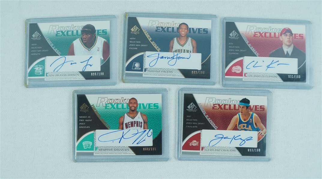2002-03 Upper Deck SP Game Used Limited Edition Autographed Cards Limited Edition #/1000