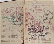 Minnesota Gophers Autographed Book w/ 1,120 Signatures Including Bruce Smith & Herb Brooks JSA LOA
