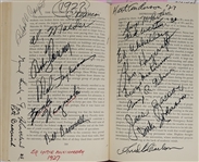 Minnesota Gophers Autographed Book w/ 1,120 Signatures Including Bruce Smith & Herb Brooks JSA LOA