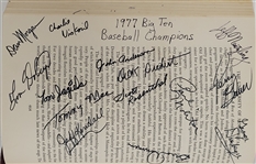 Minnesota Gophers Autographed Book w/ 1,120 Signatures Including Bruce Smith & Herb Brooks JSA LOA