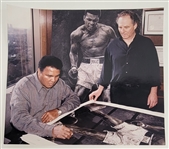 Muhammad Ali Autographed & Framed Stephen Holland Giclee on Canvas Print w/ Beckett LOA