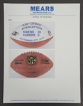Ray Lewis 2006 Baltimore Ravens Interception Game Used Presentation Football w/ MEARS LOA