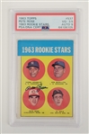 Pete Rose Autographed 1963 Topps #537 Rookie Card PSA 3.5 Auto 9