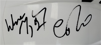 Wayne Gretzky & Connor McDavid Dual Autographed Edmonton Oilers Professional Model Helmet JSA