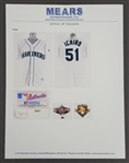 Ichiro Suzuki 2001 Seattle Mariners Game Used Rookie Jersey MEARS LOA 