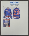 Jeff Beukeboom 1994-95 New York Rangers Game Used Jersey MEARS A10