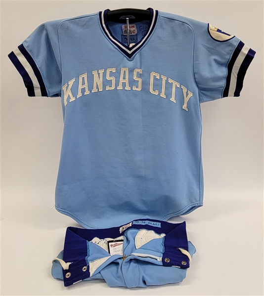 Orlando Cepeda 1974 Kansas City Royals Game Used & Twice Autographed Uniform Photomatched