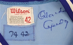 Orlando Cepeda 1974 Kansas City Royals Game Used & Twice Autographed Uniform Photomatched