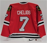 Chris Chelios 1998 Chicago Blackhawks Game Used Autographed & Multi-Inscribed Jersey Beckett