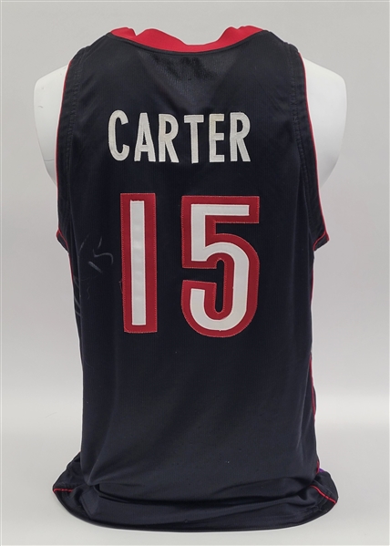 Vince Carter 2002-03 Toronto Raptors Game Used & Autographed Jersey w/ PSA/DNA LOA