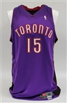 Vince Carter 2002-03 Toronto Raptors Game Used & Autographed Jersey w/ PSA/DNA LOA