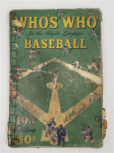 Vintage "Whos Who in Baseball" Autographed Book w/ 199 Signatures Including 3 Jackie Robinson & 2 Roy Campanella Signatures Beckett LOA