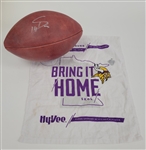 Stefon Diggs Autographed Official The Duke Football w/ Vikings COA