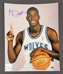 Kevin Garnett Rookie Era Autographed 8x10 Photo w/ Beckett LOA