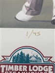 Arnold Palmer, Jack Nicklaus, Gary Player, & Tom Lehman Autographed & Framed Dayton's Challenge 1998 Karl Jaeger Lithograph LE #1/45 w/ Beckett LOA