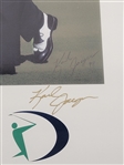 Arnold Palmer, Jack Nicklaus, Gary Player, & Tom Lehman Autographed & Framed Dayton's Challenge 1998 Karl Jaeger Lithograph LE #1/45 w/ Beckett LOA