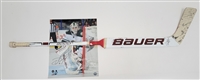 Devan Dubnyk Minnesota Wild Game Used & Autographed Hockey Stick & Autographed Photomatch 16x20 Photo w/ Wild LOA